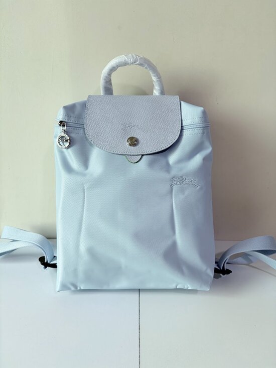 Longchamp Handbags - ✨ Longchamp Le Pliage Light Blue Backpack